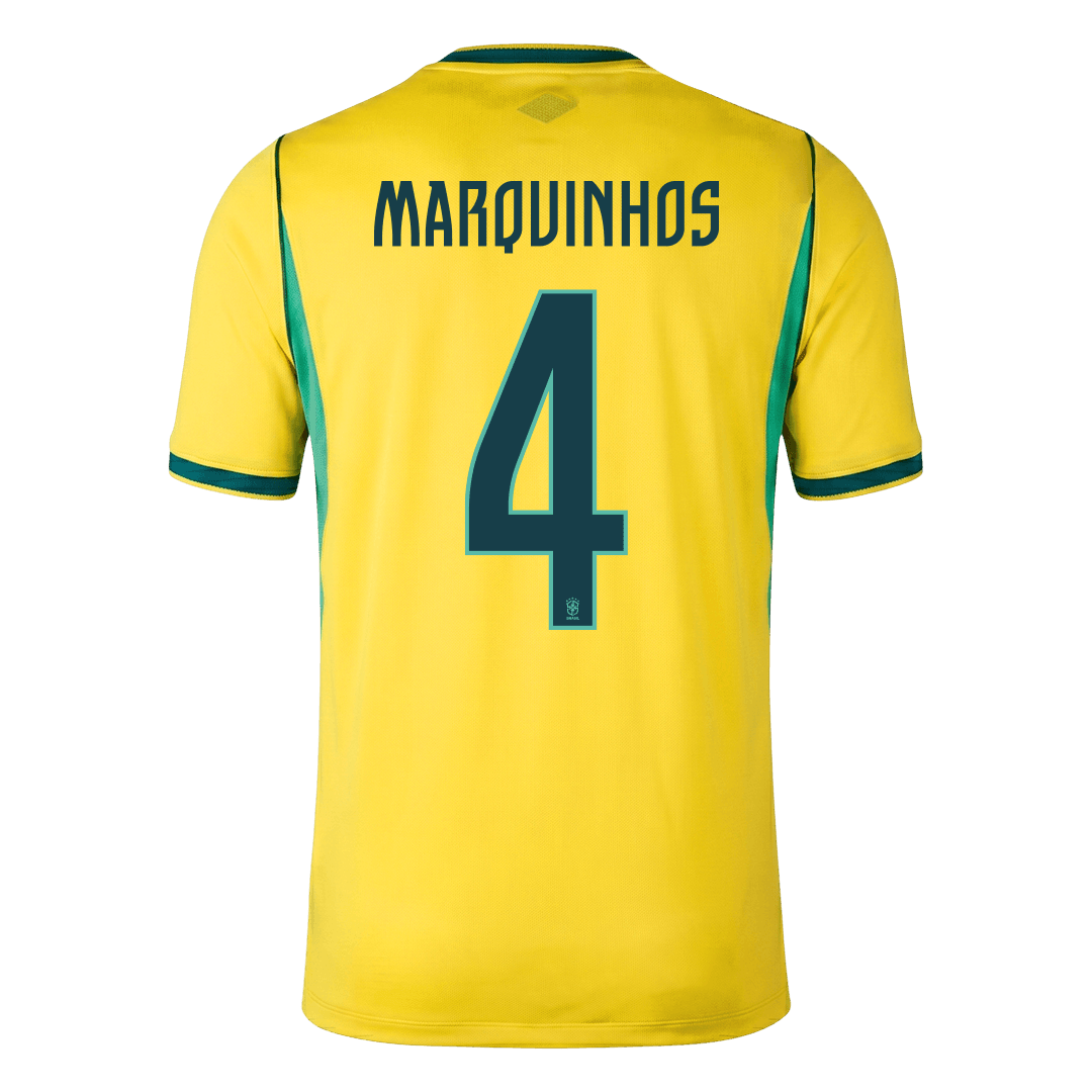 Brazil World Cup Trikot Heim 2026 MARQUINHOS #4