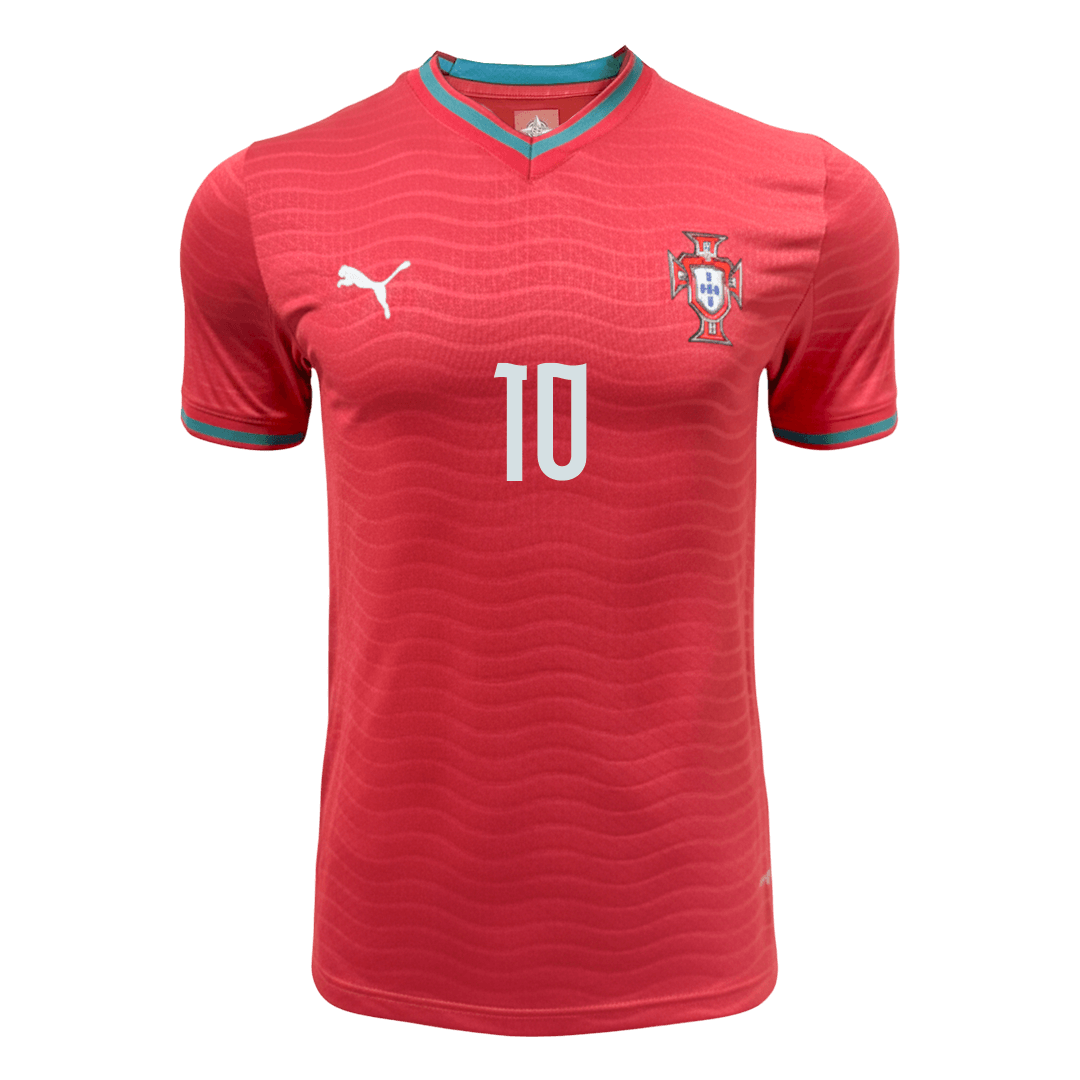 Portugal World Cup Player Version Trikot Heim 2026 BERNARDO #10 Slim Fit