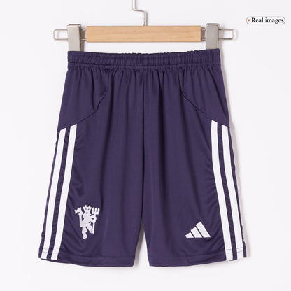 ManU Kinder Trikot Komplett-Set Auswärts 2025/26