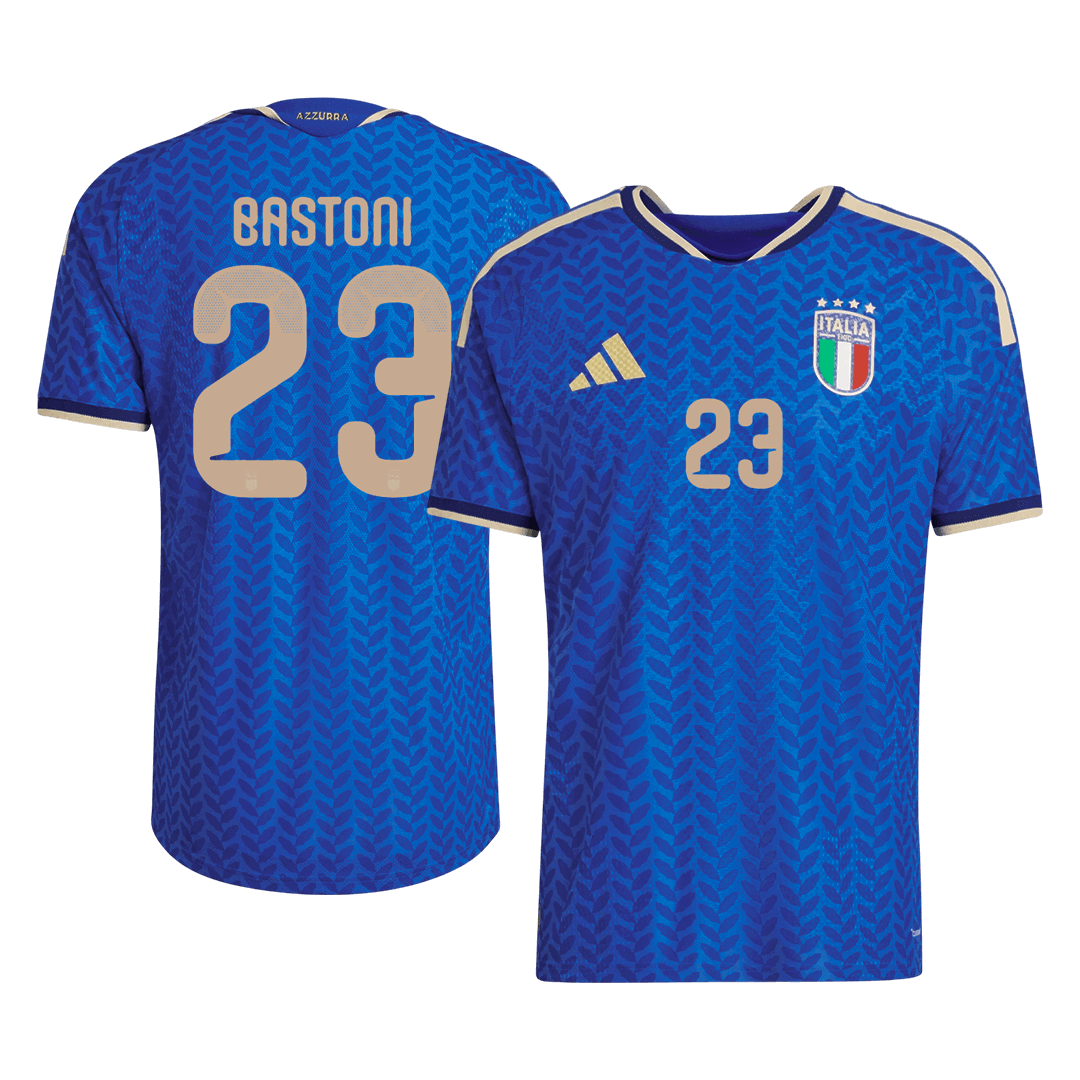 Italy World Cup Player Version Trikot Heim 2026 BASTONI #23 Slim Fit