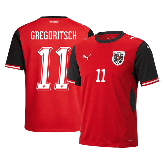 Austria World Cup Trikot Heim 2026 GREGORITSCH #11