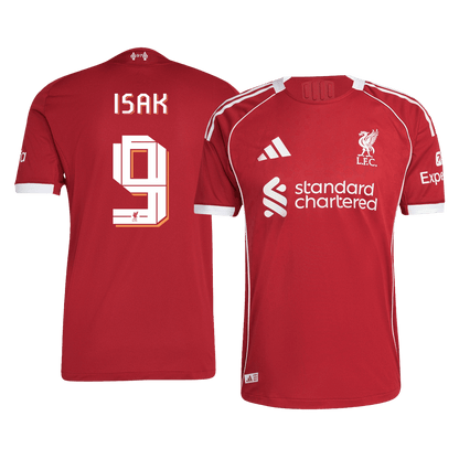 Liverpool Player Version Trikot Heim 2025/26 UCL ISAK #9 Slim Fit