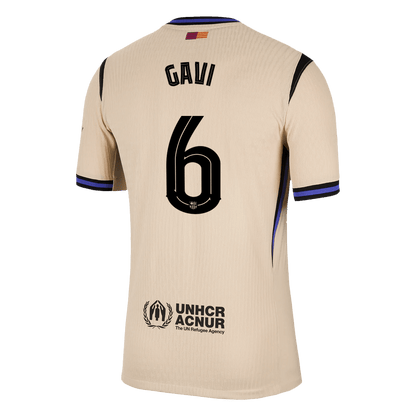 Barcelona Player Version Trikot Auswärts 2025/26 UCL GAVI #6 Slim Fit