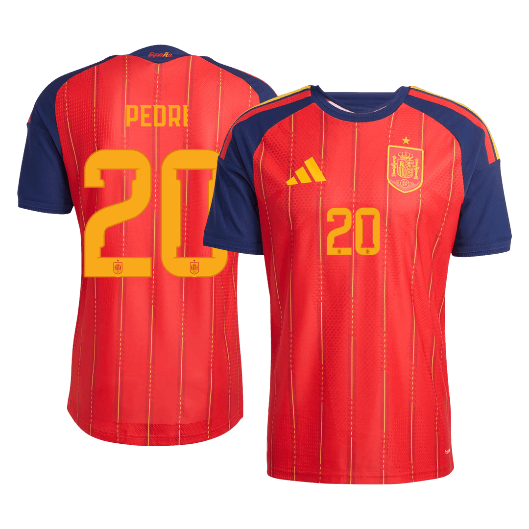 Spain World Cup Player Version Trikot Heim 2026 PEDRI #20 Slim Fit