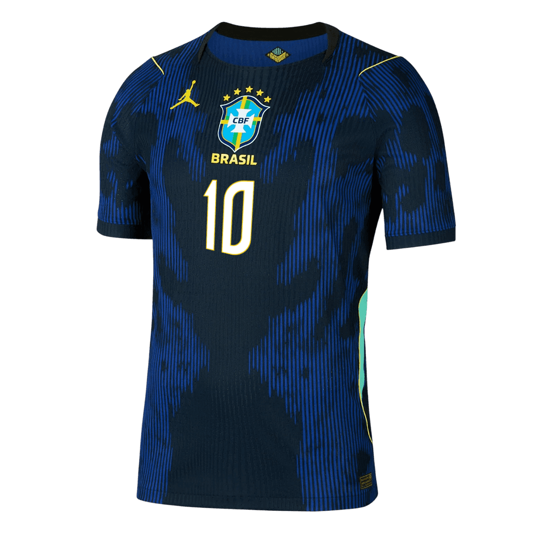 Brazil World Cup Player Version Trikot Auswärts 2026 NEYMAR JR. #10 Slim Fit