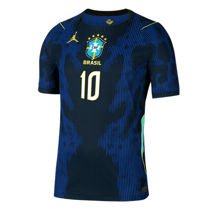 Brazil World Cup Player Version Trikot Auswärts 2026 NEYMAR JR. #10 Slim Fit