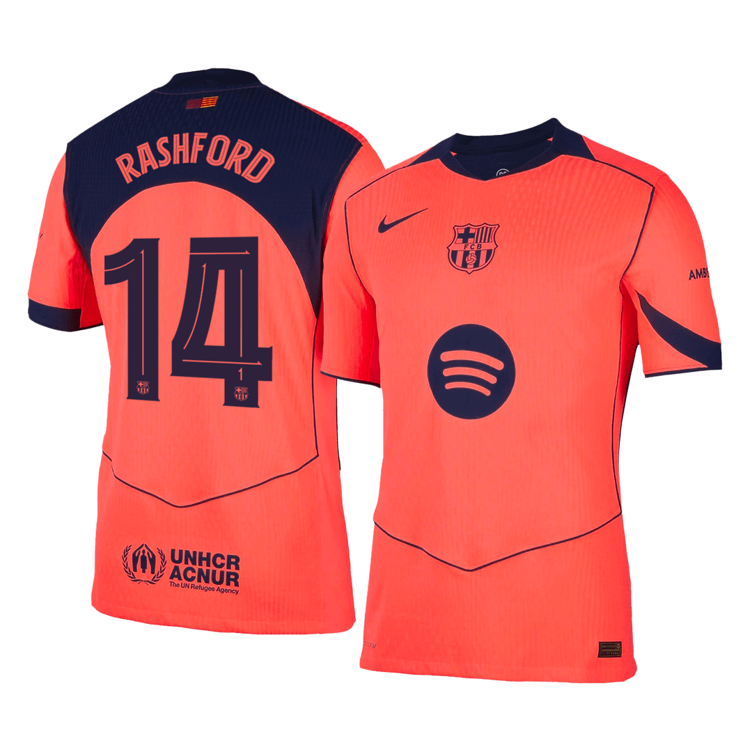 Barcelona Player Version Trikot Drittes Auswärts 2025/26 UCL RASHFORD #14 Slim Fit