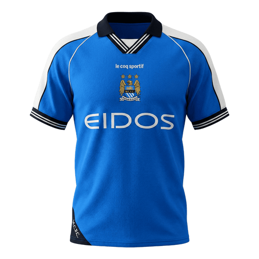 Manchester City Retro Trikot Heim 1999/01