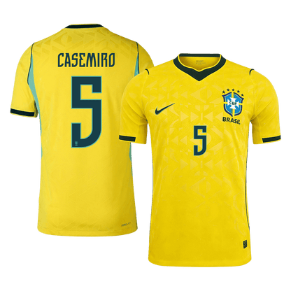 Brazil World Cup Player Version Trikot Heim 2026 CASEMIRO #5 Slim Fit