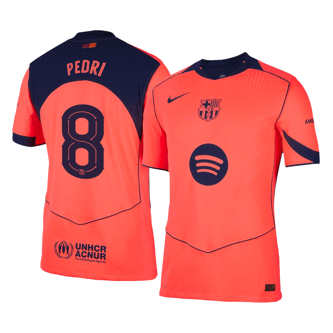 Barcelona Player Version Trikot Drittes Auswärts 2025/26 UCL PEDRI #8 Slim Fit