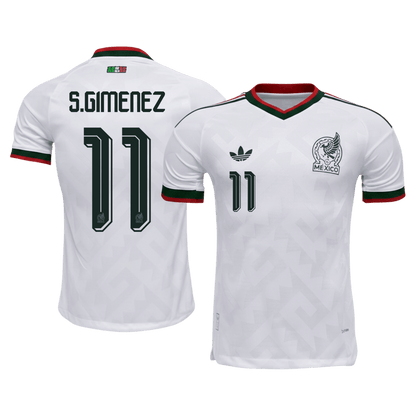 Mexico World Cup Player Version Trikot Auswärts 2026 S.GIMENEZ #11 Slim Fit