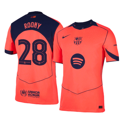 Barcelona Player Version Trikot Drittes Auswärts 2025/26 ROONY #28 Slim Fit