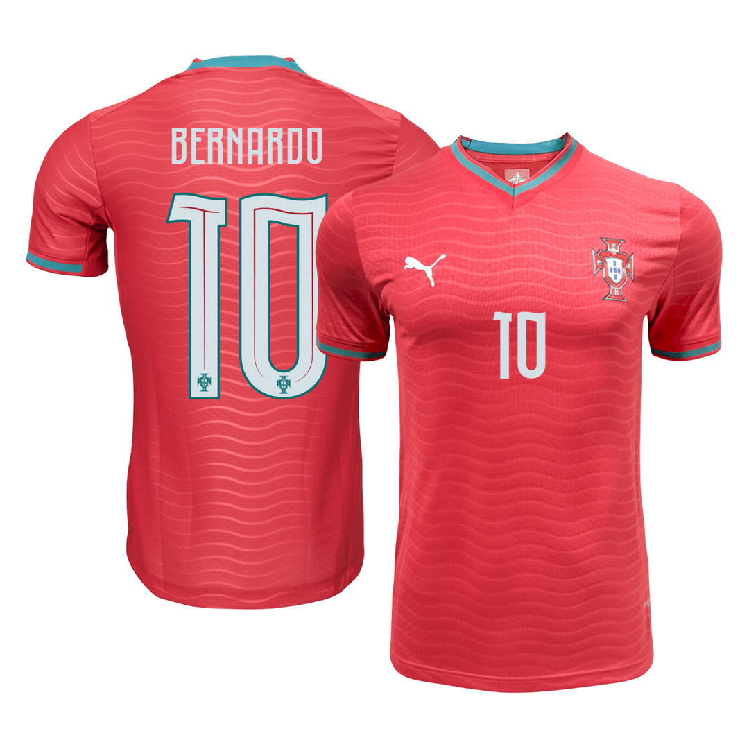 Portugal World Cup Player Version Trikot Heim 2026 BERNARDO #10 Slim Fit