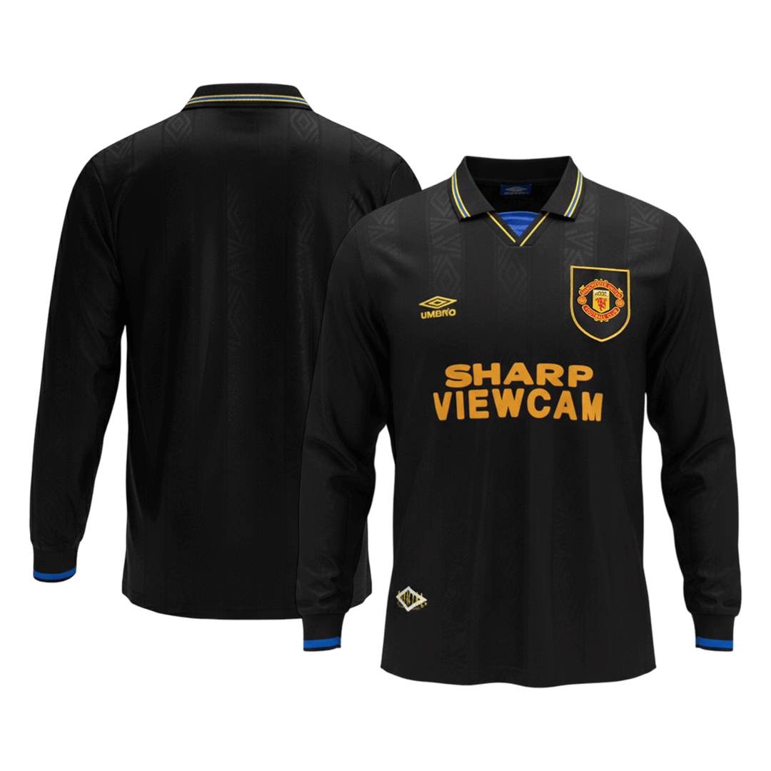 ManU Retro Langarm Trikot Auswärts 1993/94