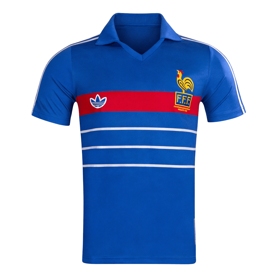 France Retro Trikot Heim 1984