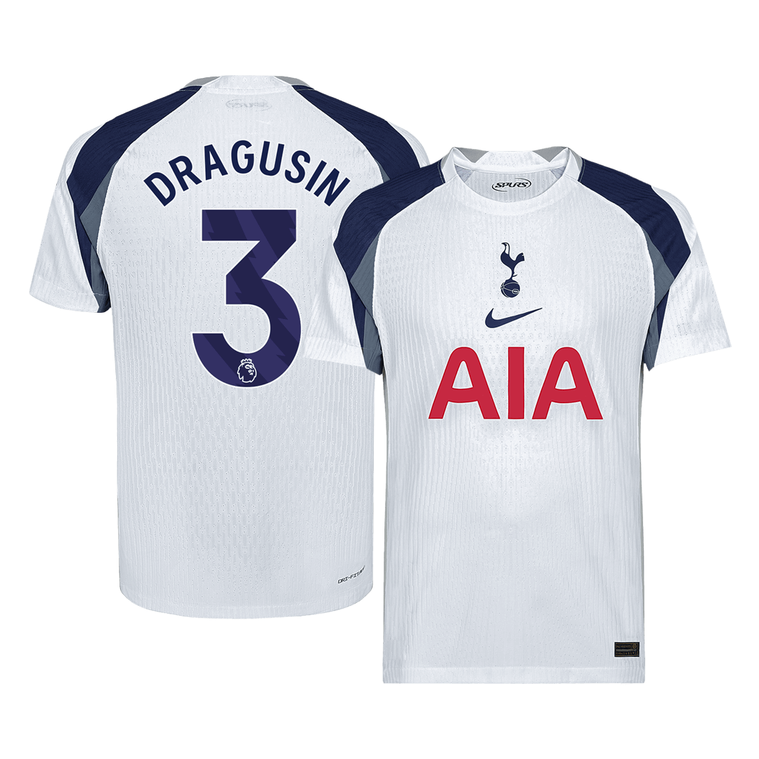 Tottenham Hotspur Player Version Trikot Heim 2025/26 DRAGUSIN #3 Slim Fit