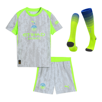 Manchester City Kinder Trikot Komplett-Set Drittes Auswärts 2025/26