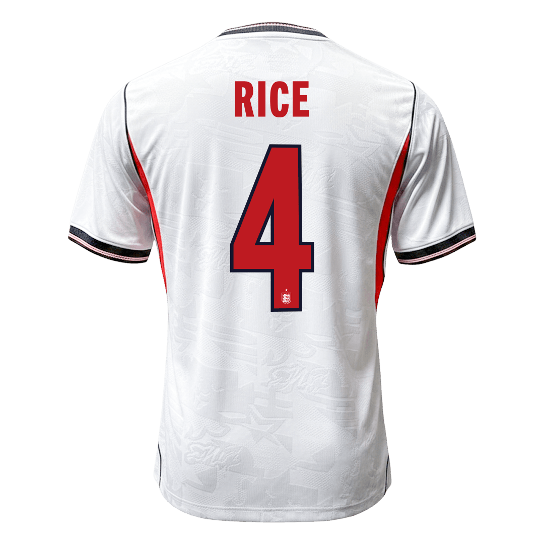 England World Cup Player Version Trikot Heim 2026 RICE #4 Slim Fit
