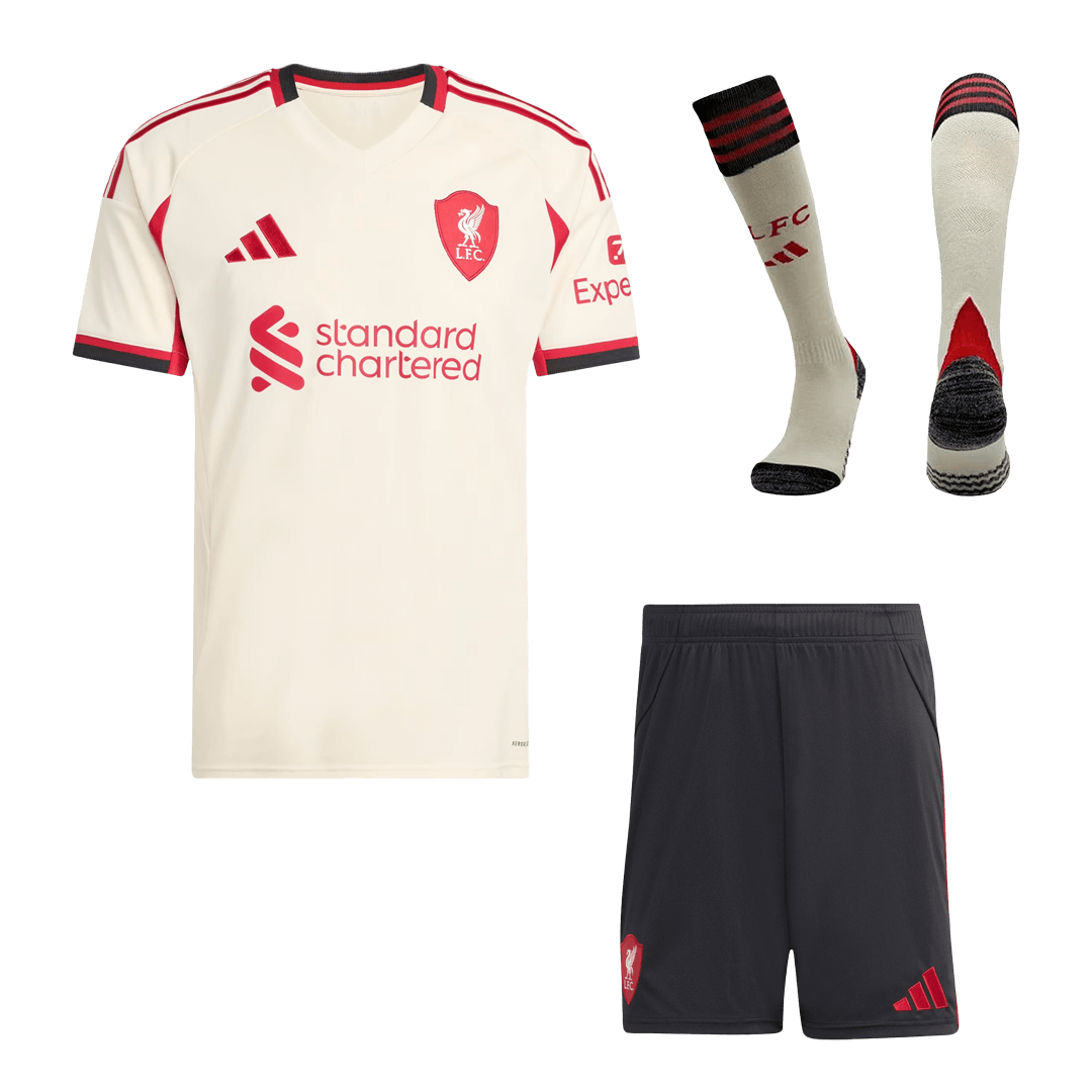 Liverpool Trikot Komplett-Set Auswärts 2025/26