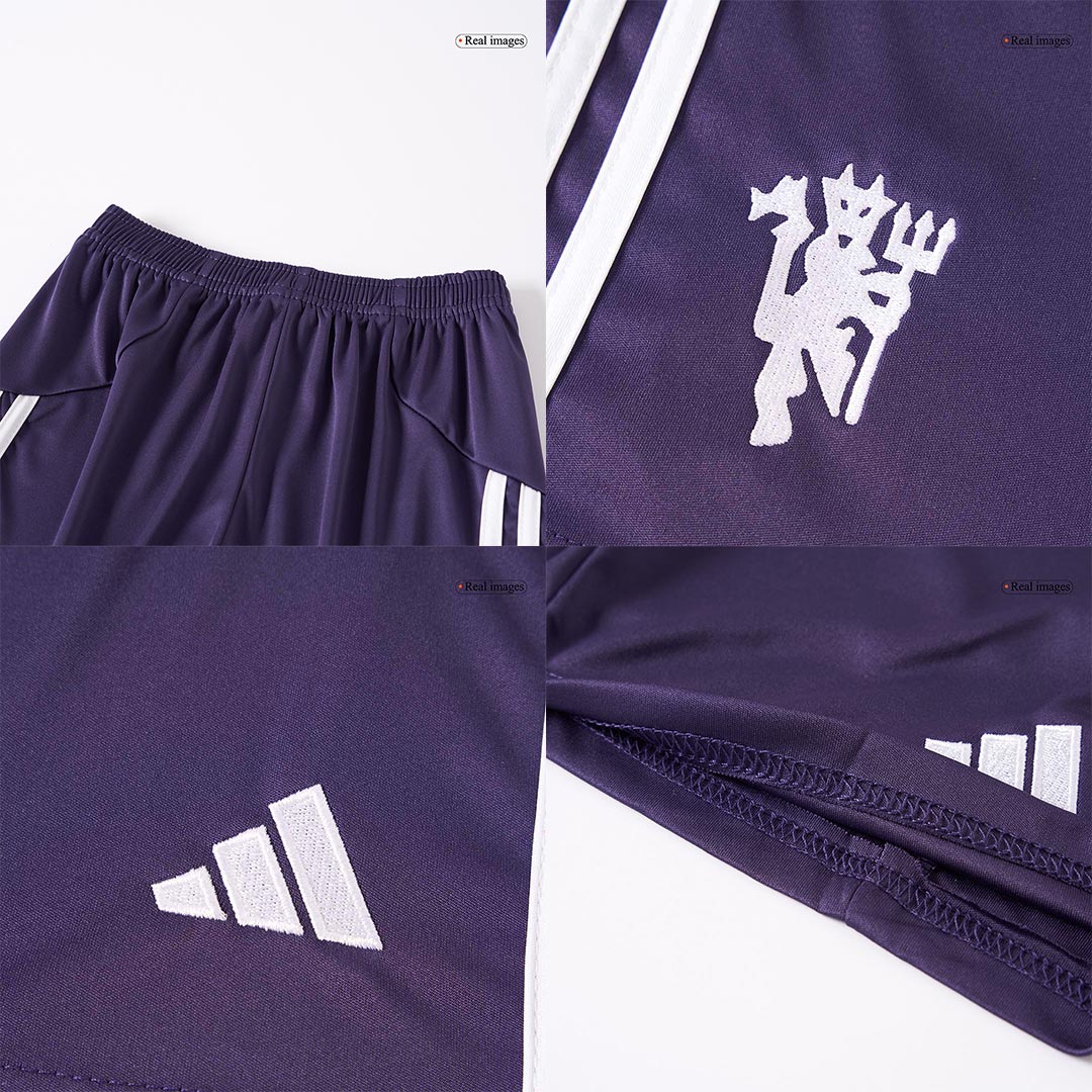 ManU Kinder Trikot Komplett-Set Auswärts 2025/26