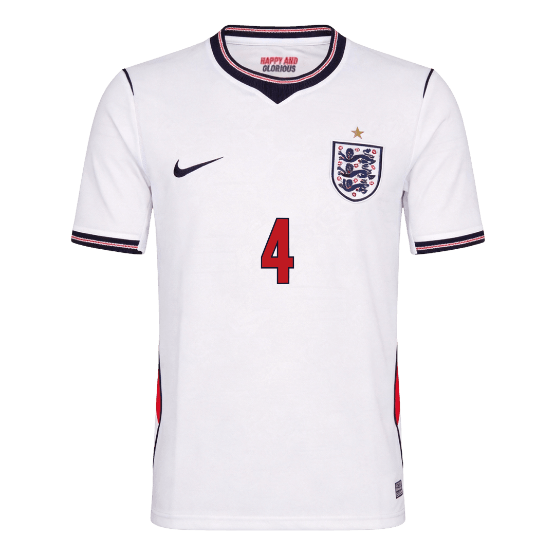 England World Cup Trikot Heim 2026 RICE #4