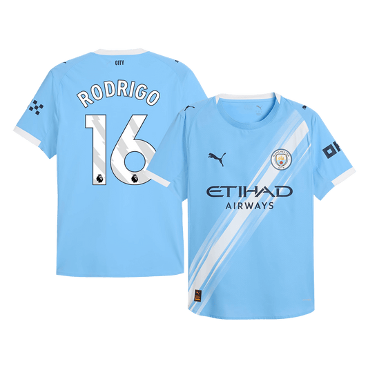 Manchester City Player Version Trikot Heim 2025/26 RODRIGO #16 Slim Fit