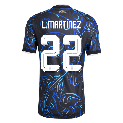 Argentina World Cup Player Version Trikot Auswärts 2026 L. MARTÍNEZ #22 Slim Fit