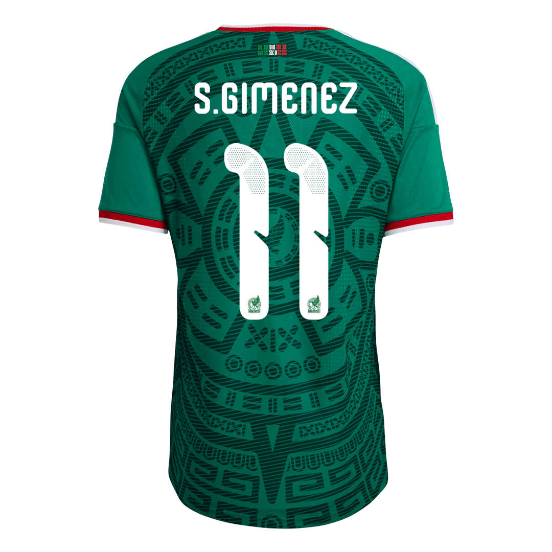 Mexico World Cup Player Version Trikot Heim 2026 S.GIMENEZ #11 Slim Fit