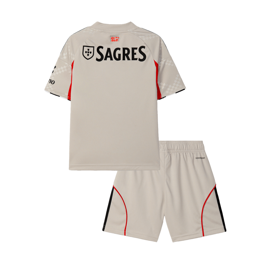 Benfica Kinder Trikot Set Auswärts 2025/26