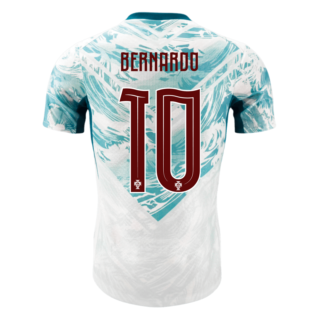 Portugal World Cup Player Version Trikot Auswärts 2026 BERNARDO #10 Slim Fit