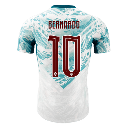 Portugal World Cup Player Version Trikot Auswärts 2026 BERNARDO #10 Slim Fit