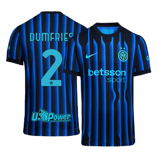 Inter Milan Player Version Trikot Heim 2025/26 DUMFRIES #2 Slim Fit