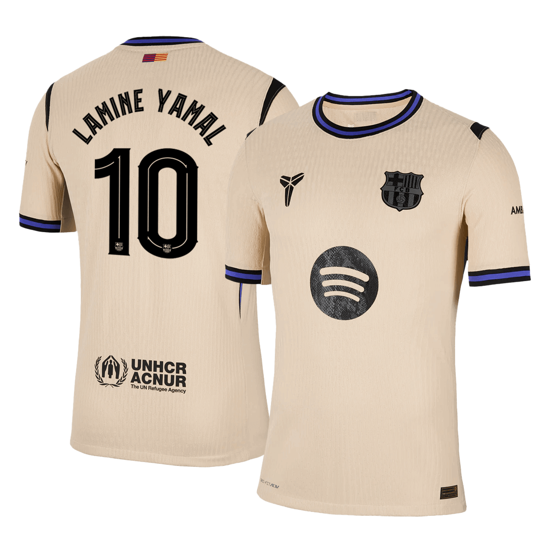 Barcelona Player Version Trikot Auswärts 2025/26 UCL LAMINE YAMAL #10 Slim Fit