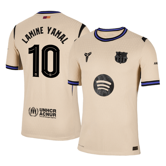 Barcelona Player Version Trikot Auswärts 2025/26 UCL LAMINE YAMAL #10 Slim Fit