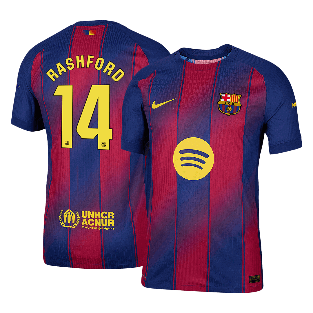 Barcelona Player Version Trikot Heim 2025/26 RASHFORD #14 Slim Fit