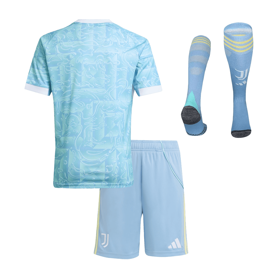 Juventus Kinder Trikot Komplett-Set Auswärts 2025/26