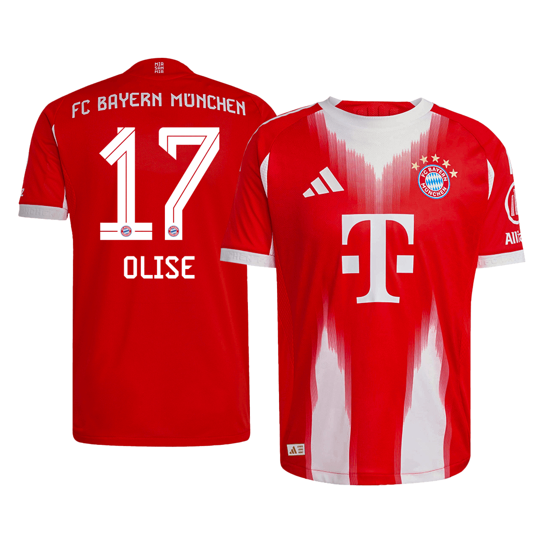 Bayern Munich Player Version Trikot Heim 2025/26 OLISE #17 Slim Fit