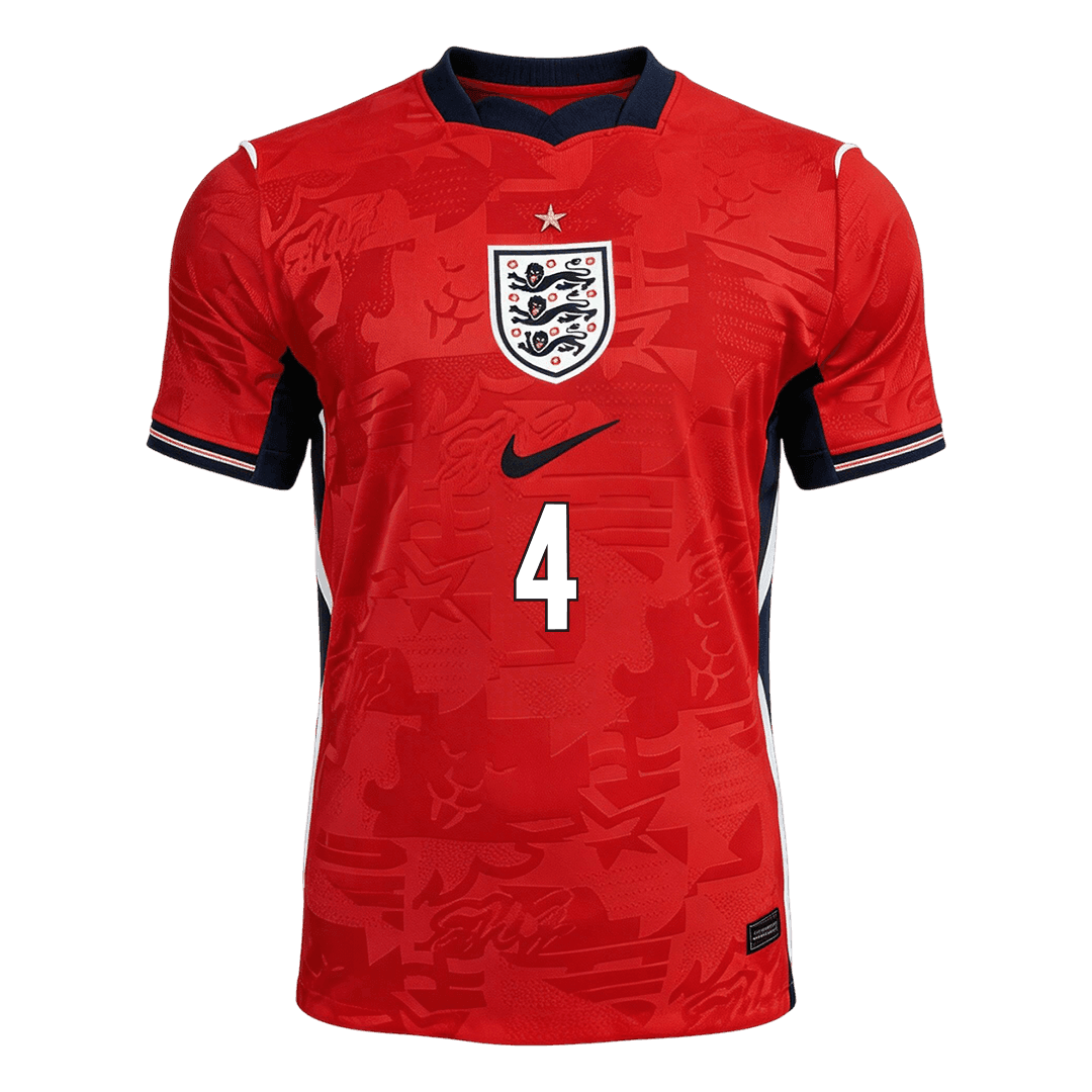 England World Cup Player Version Trikot Auswärts 2026 RICE #4 Slim Fit