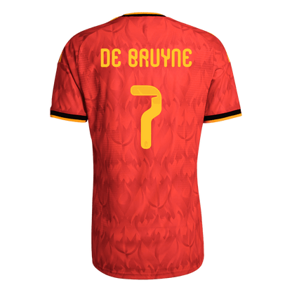 Belgium World Cup Player Version Trikot Heim 2026 DE BRUYNE #7 Slim Fit