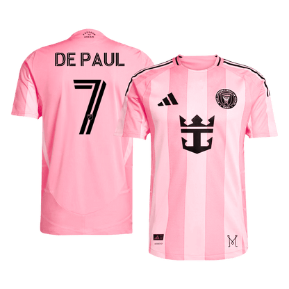Inter Miami CF Player Version Trikot Heim 2025 DE PAUL #7 Slim Fit