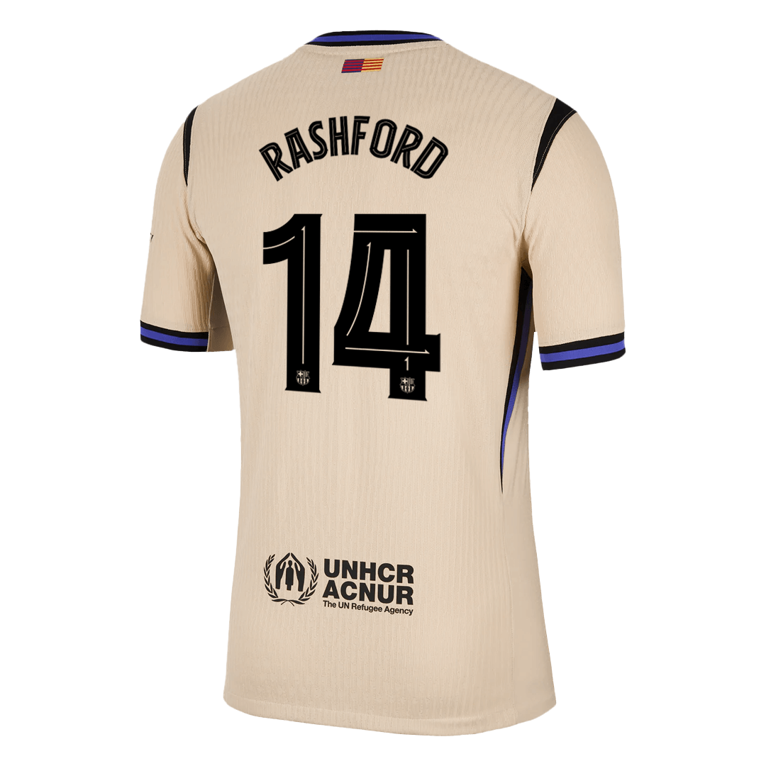 Barcelona Player Version Trikot Auswärts 2025/26 UCL RASHFORD #14 Slim Fit