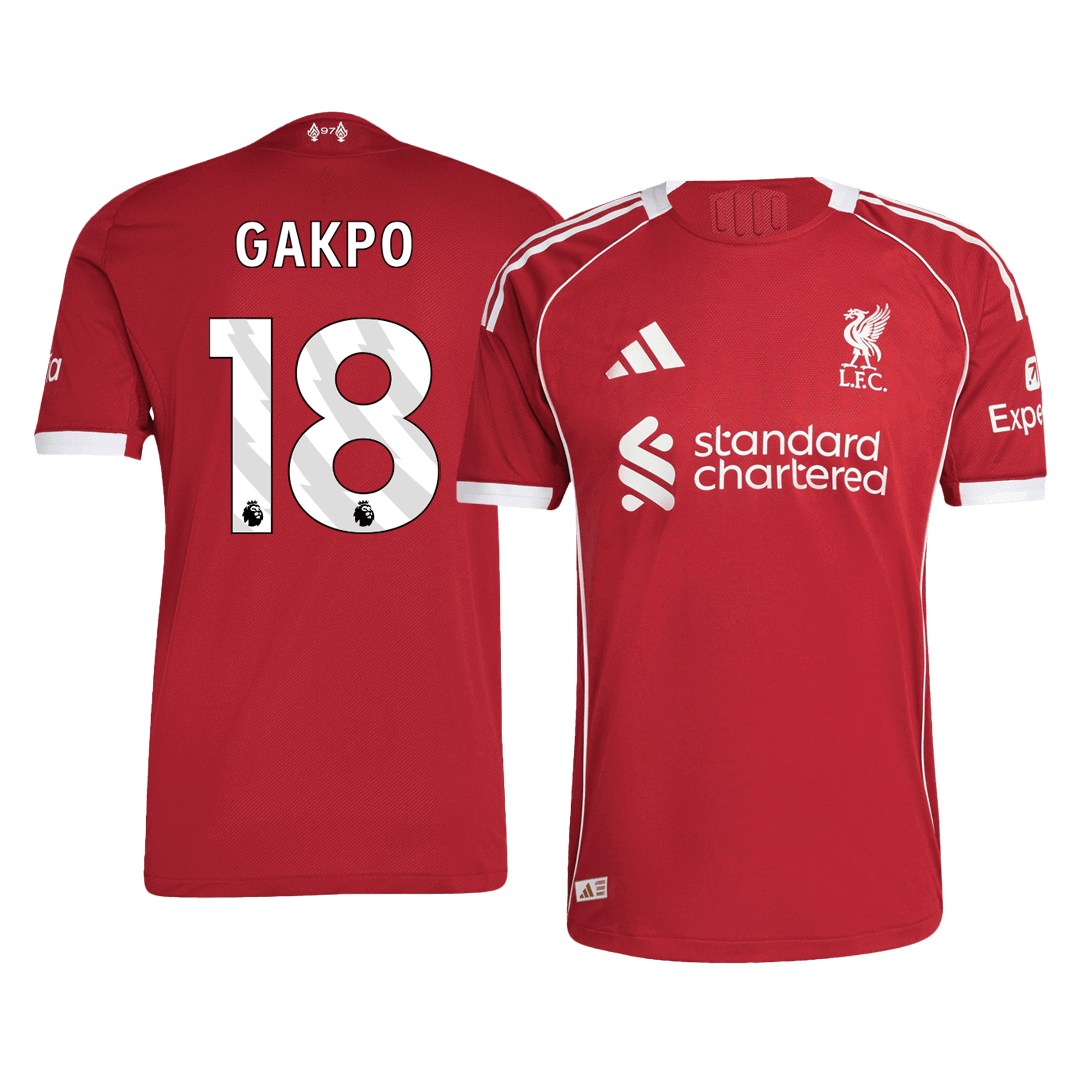 Liverpool Player Version Trikot Heim 2025/26 GAKPO #18 Slim Fit