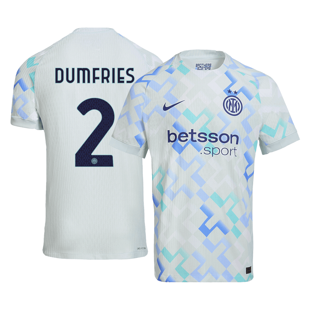 Inter Milan Player Version Trikot Auswärts 2025/26 DUMFRIES #2 Slim Fit
