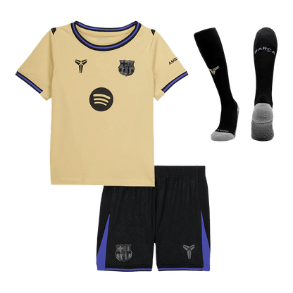 Barcelona Kinder Trikot Komplett-Set Auswärts 2025/26