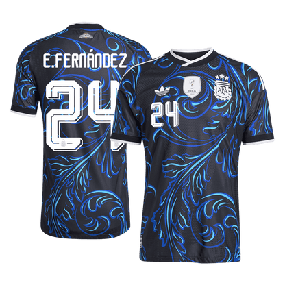 Argentina World Cup Player Version Trikot Auswärts 2026 E. FERNÁNDEZ #24 Slim Fit