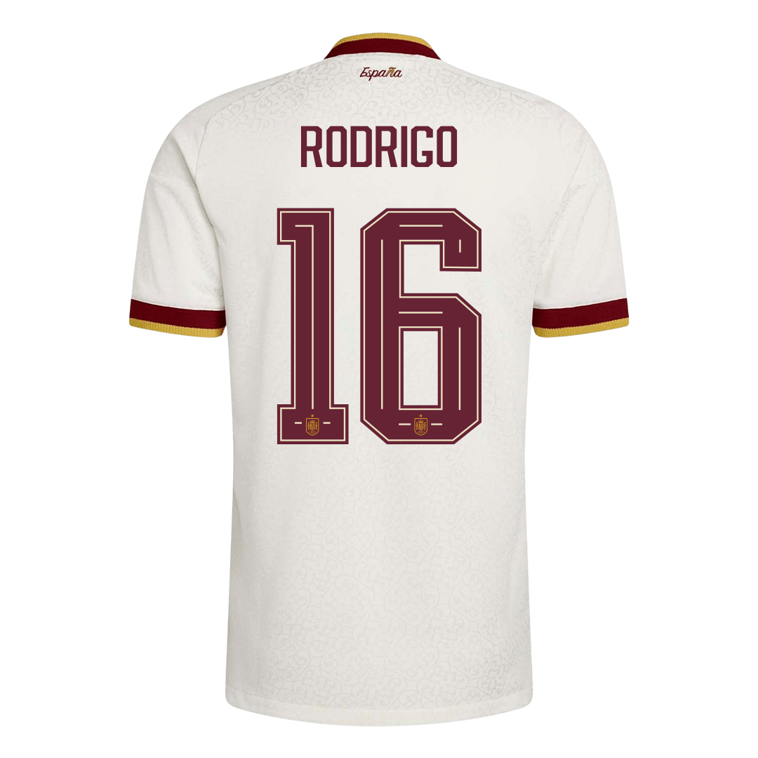 Spain World Cup Player Version Trikot Auswärts 2026 RODRIGO #16 Slim Fit