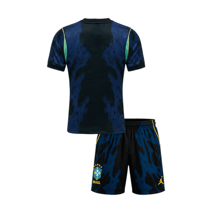 Brazil World Cup Kinder Trikot Set Auswärts 2026