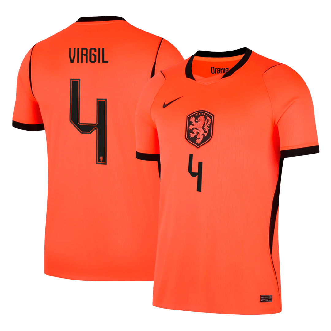 Netherlands World Cup Trikot Heim 2026 VIRGIL #4