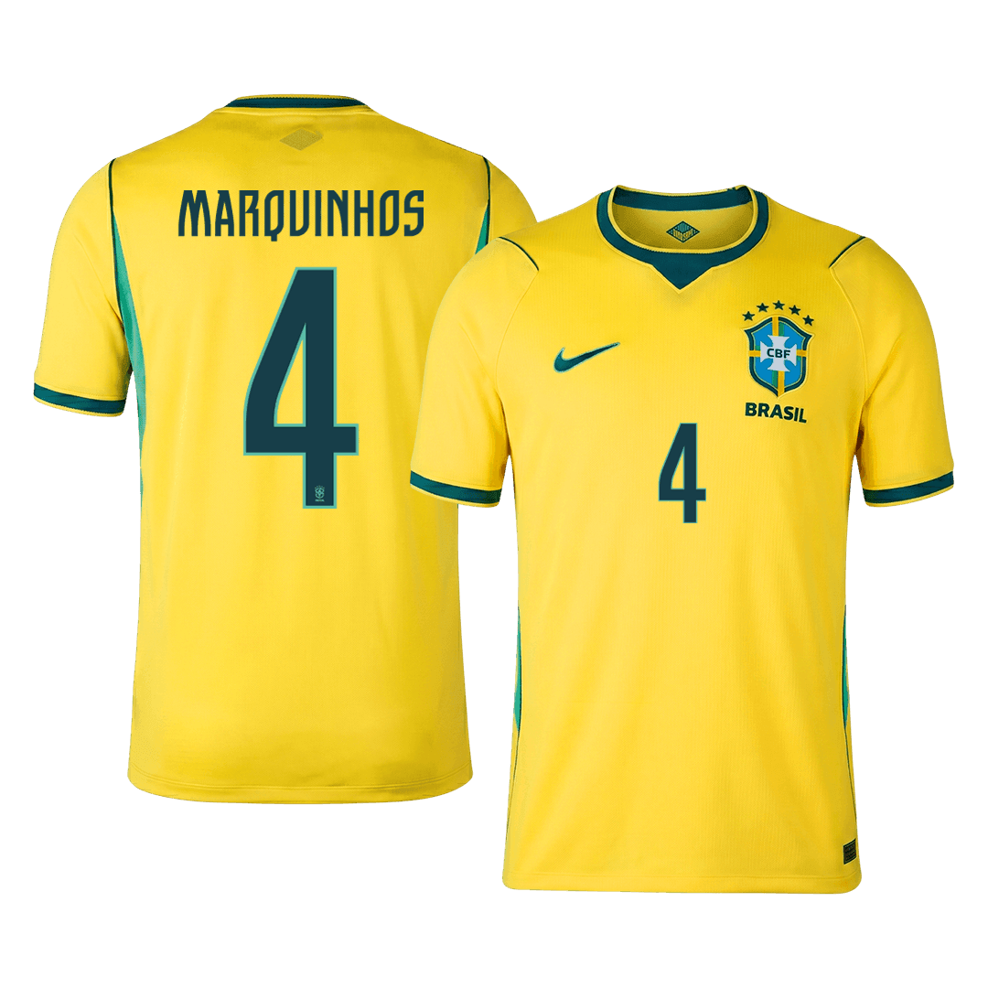 Brazil World Cup Trikot Heim 2026 MARQUINHOS #4