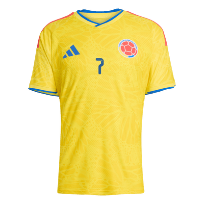 Colombia World Cup Player Version Trikot Heim 2026 LUIS DíAZ #7 Slim Fit